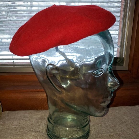 Vrai Basque Vintage Wool/Leather Beret S main image 4